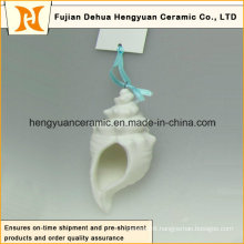 Handmade Ceramic Ocean Series White Pendant (garden decoration)